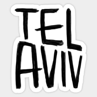 TLV, Israel, Tel Aviv Sticker